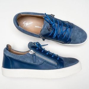Giuseppe Zanotti Men's Suede Shoes Blue SzUS9/EU43